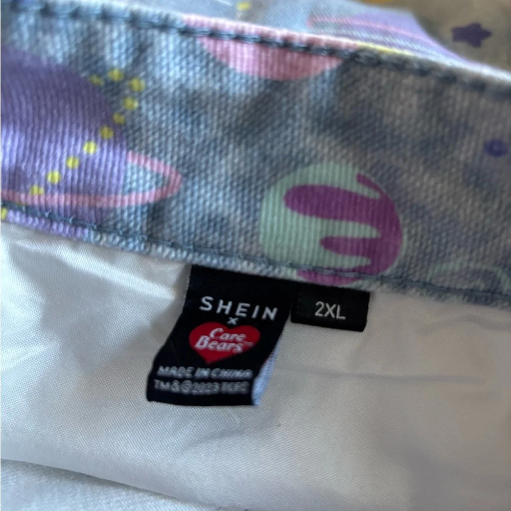 CARE BEARS Graffiti Denim Shorts